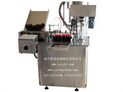 轉(zhuǎn)盤型口服液灌裝封口機(jī)(轉(zhuǎn)盤型灌裝旋蓋機(jī),高速口服液軋蓋機(jī),半自動口服液軋蓋機(jī))